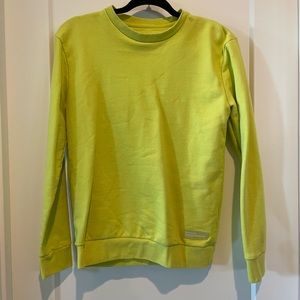 Chartreuse sweater by Denim and Flower